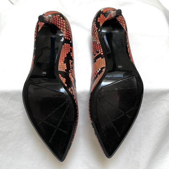 CALVIN KLEIN Gayle Snake High Heel Pumps - Picture 5 of 10